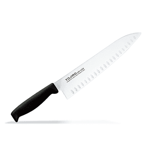 TOJIRO Color, MoVa Steel with Dimples, CHEF Knife 240mm HACCP Black, F-267BK