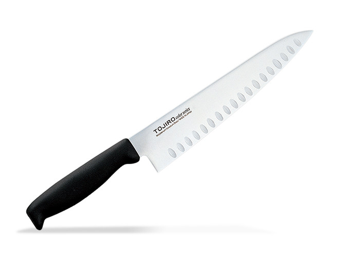 Cuchillo de Chef. Negro. Alveolado. HACCP. Hoja 210 mm. 1