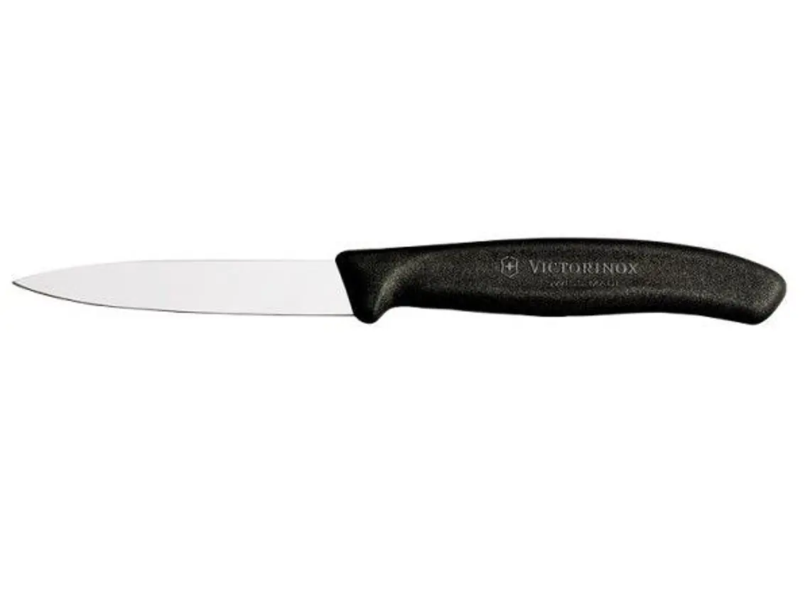 Cuchillo Pelador. Puntilla. Negro. Hoja 80 mm. 1
