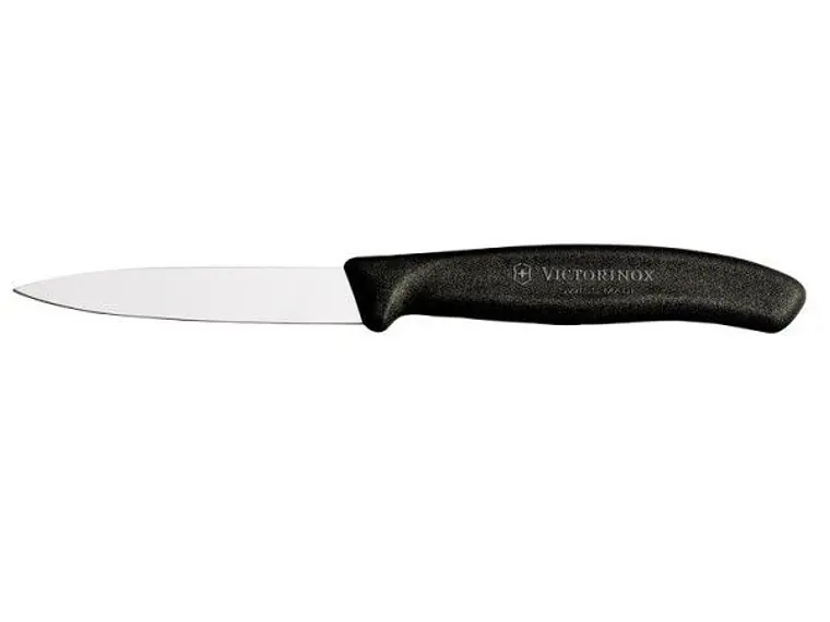 Cuchillo Pelador. Puntilla. Negro. Hoja 80 mm. 1