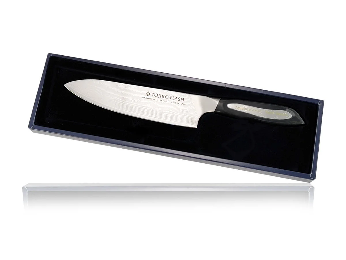 Cuchillo de Chef. Acero Damasco 63 Capas. Hoja 180 mm.  4