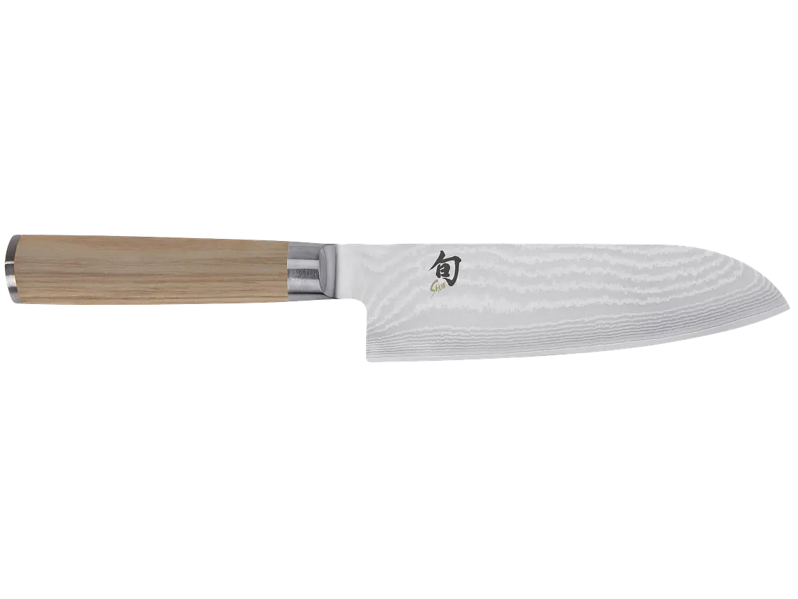Cuchillo Santoku. Acero Damasco. Hoja 178 mm. 1