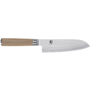 Shun CLASSIC Blonde, cuchillo Santoku, acero damascus, inoxidable, 7 pulgadas (178 mm)