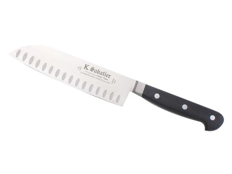 Sabatier, CUISINE/ORIENTAL, Santoku Alveolado,  acero inoxidable, 170 mm 1