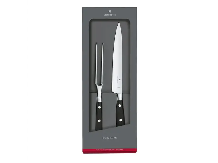 Set Asado. Cuchillo para Trinchar, Tenedor Trinchador. 1