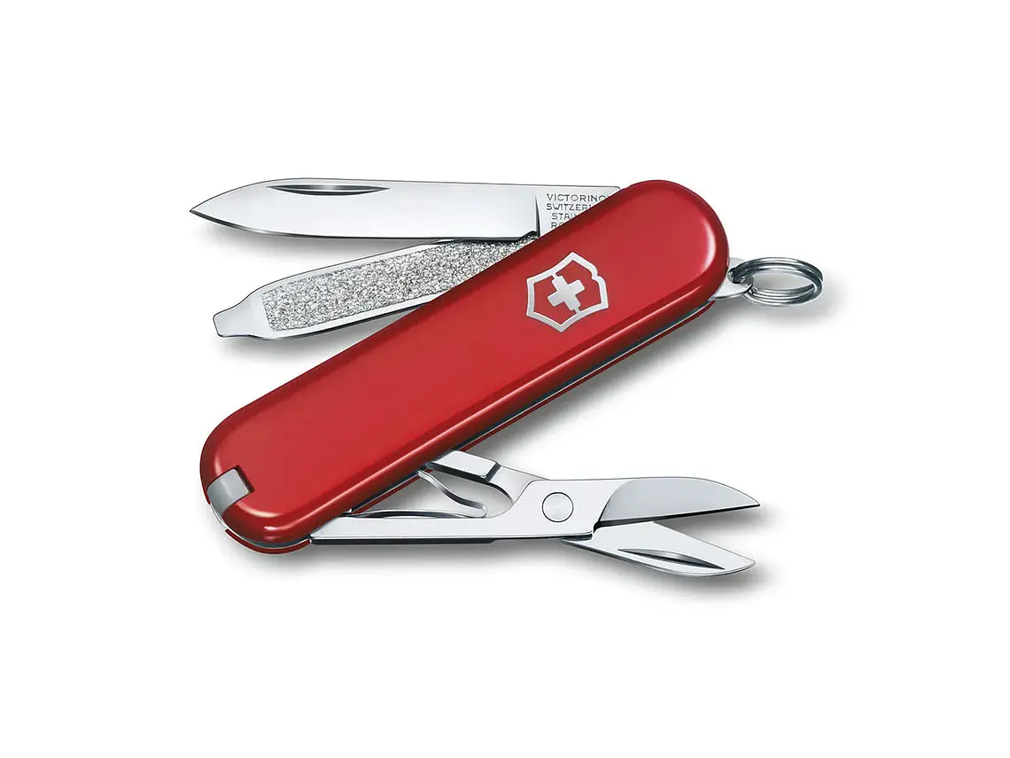 Navaja Plegable Classic SD. Rojo. 7 funciones. Hoja 4,5 cm.  1