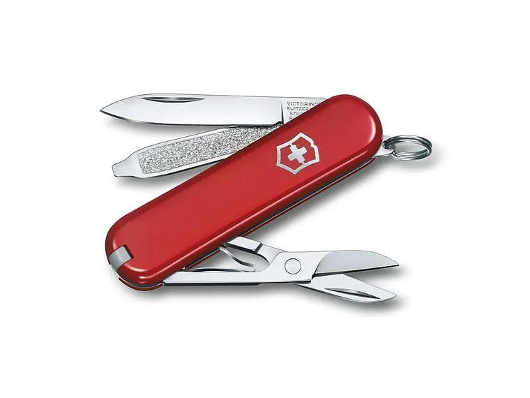 Navaja Plegable Classic SD. Rojo. 7 funciones. Hoja 4,5 cm.  1