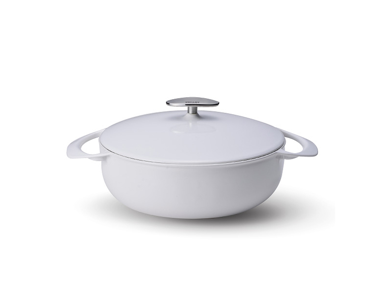 CACEROLA UNILLOY, WHITE Shallow, 24 CM DIAMETRO 3,2 LITROS 1