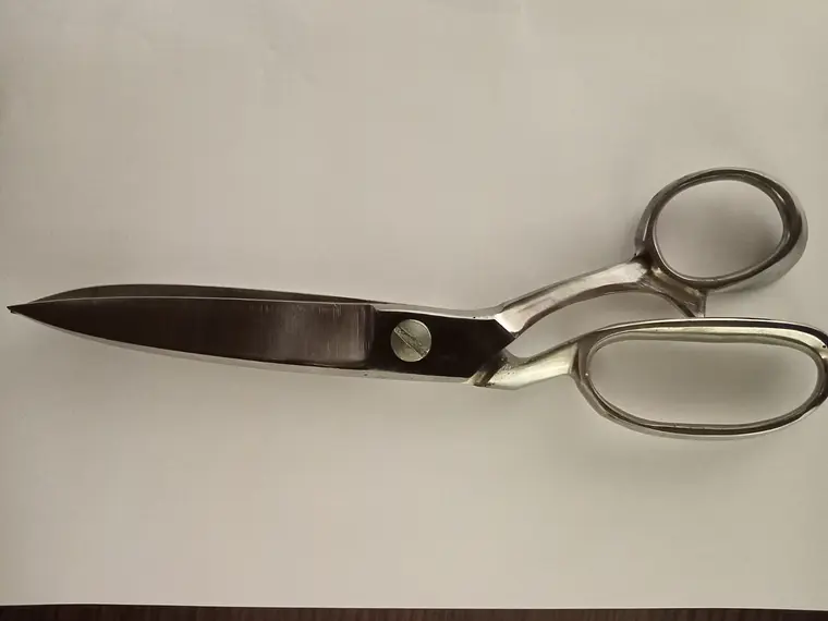 Tijeras de Sastre. Plateadas. 10 in. 1