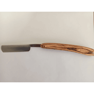 Navaja para barba mango color café claro hoja 7,5 cm