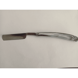 Navaja para barba mango color azul hoja 7,5 cm