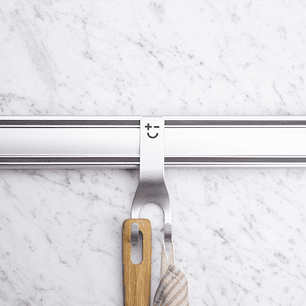 Bisbell Gancho doble color plateado para barra magnética