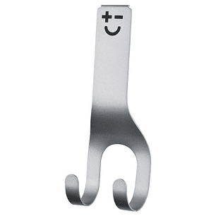 Bisbell Gancho doble color plateado para barra magnética