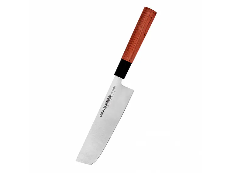 Cuchillo Nakiri. Mango madera Palo Rosa. Hoja 172 mm. 1
