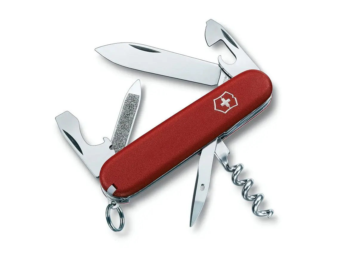 Navaja Plegable Sportsman. Rojo. 13 funciones. Hoja 7 cm. 1