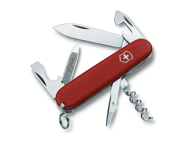 Navaja Plegable Sportsman. Rojo. 13 funciones. Hoja 7 cm. 1