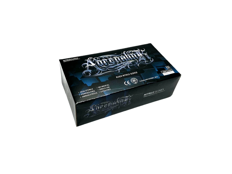 Guantes de nitrilo. Desechables. Talla L. 100 unidades. 1