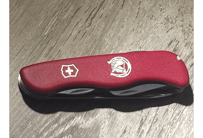 Victorinox Swiss Army, Equestrian Multiherramienta con bloqueo corredizo ,Rojo