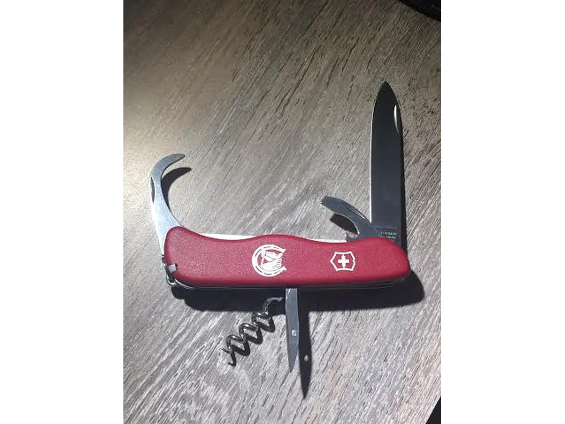 Navaja Plegable Equestrian. Rojo. 12 funciones. Hoja 9,5 cm. 2