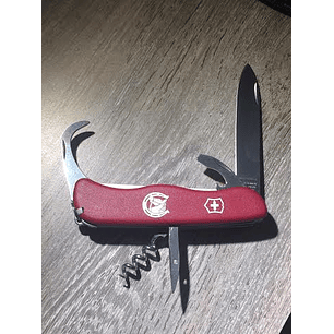 Victorinox Swiss Army, Equestrian Multiherramienta con bloqueo corredizo, Rojo