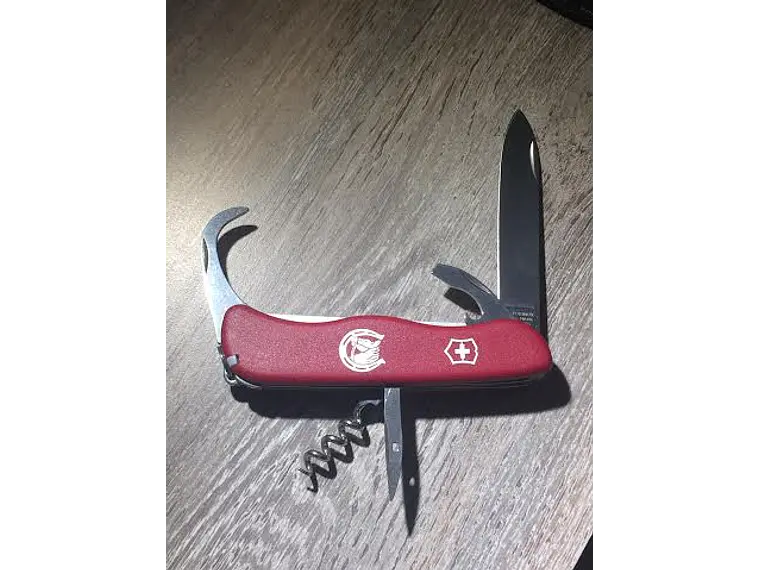 Navaja Plegable Equestrian. Rojo. 12 funciones. Hoja 9,5 cm. 2