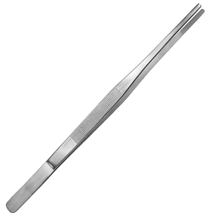 Pinza ACERO inoxidable, para emplatar, RECTA ,20cm, COLOR SILVER