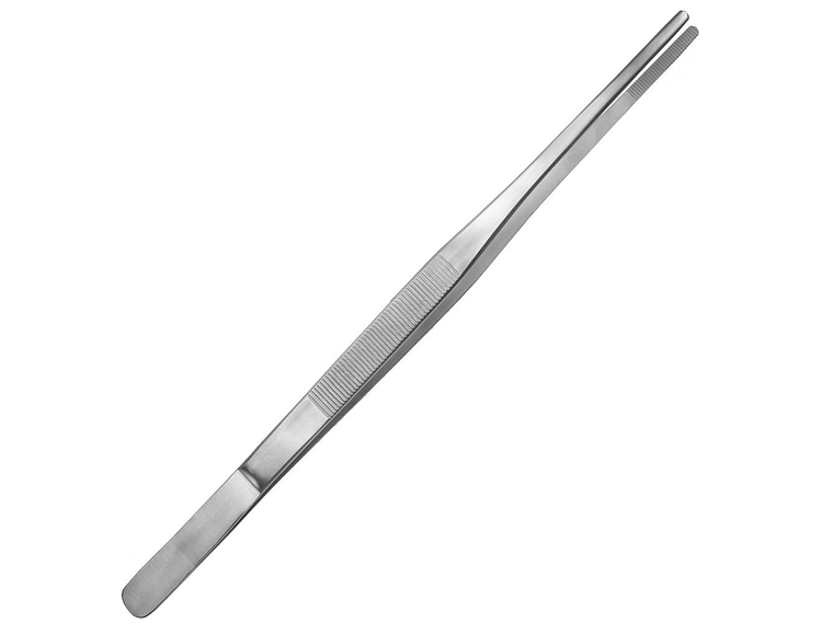 Pinza ACERO inoxidable, para emplatar, RECTA ,20cm, COLOR SILVER 1