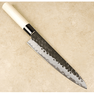 TOJIRO DP  Hammered Finish w/wood handle, CHEF, 210mm (F-1115)