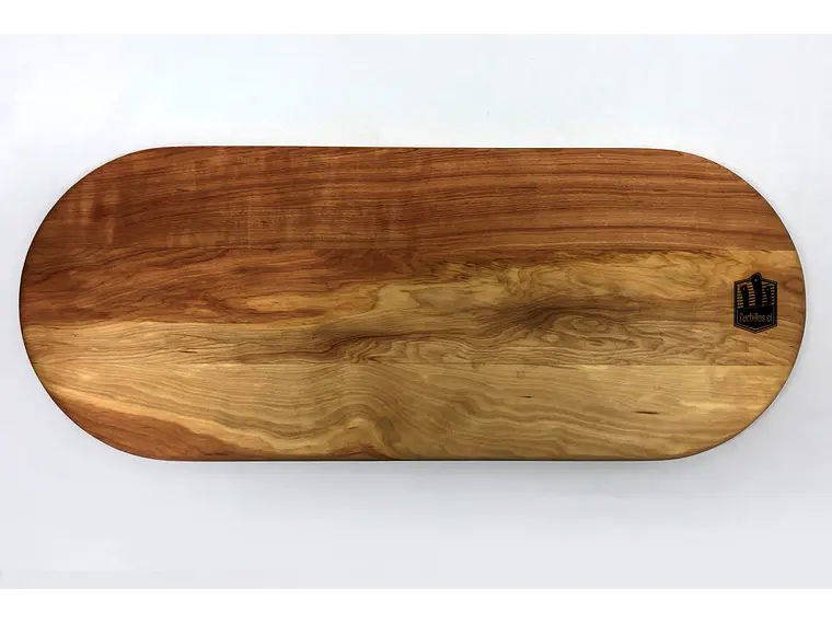 Tabla de Salmón. Madera de Lenga. Ovalada. 60 x 24 cm. 2