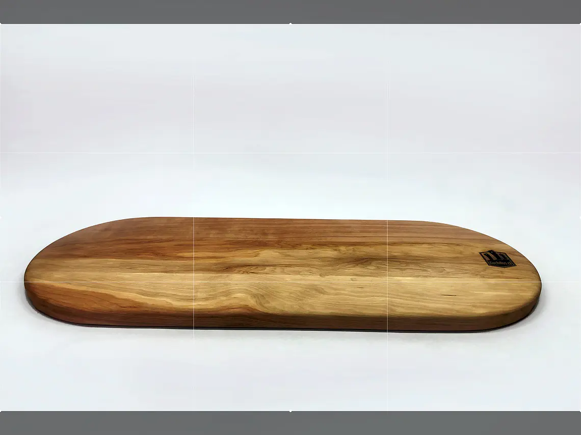 Tabla de Salmón. Madera de Lenga. Ovalada. 60 x 24 cm. 1