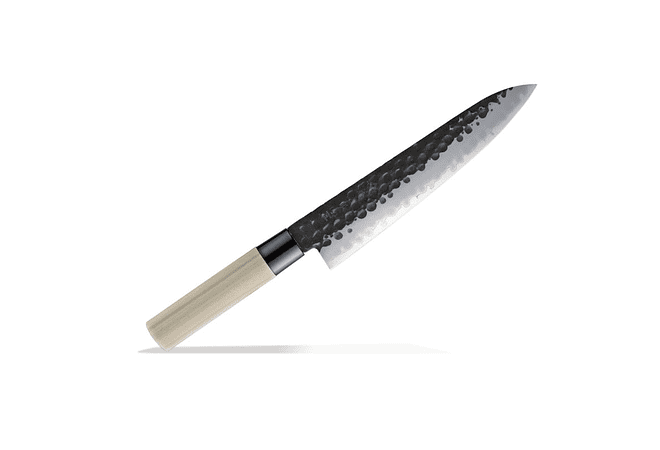 TOJIRO DP  Hammered Finish w/wood handle, CHEF, 240mm (F-1116)