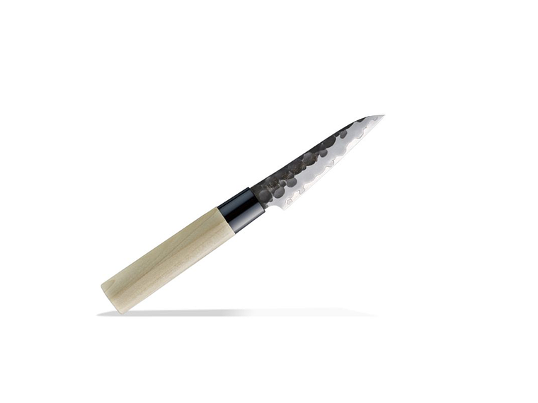 TOJIRO DP  Hammered Finish w/wood handle, PETTY hoja 100 mm  1