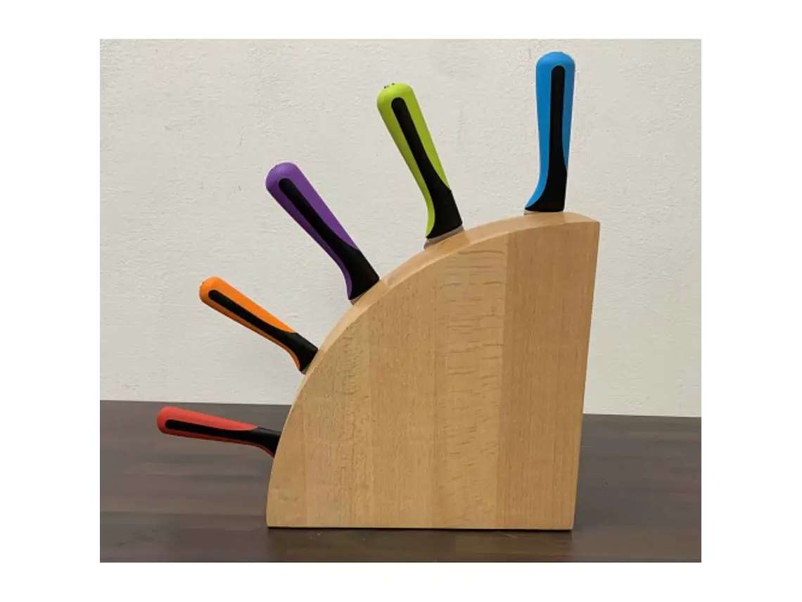 Bloque magnético para 10 cuchillos. Haya. 1