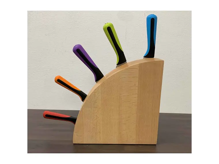 Bloque magnético para 10 cuchillos. Haya. 1