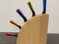 Bloque magnético para 10 cuchillos. Haya. - Miniatura 1