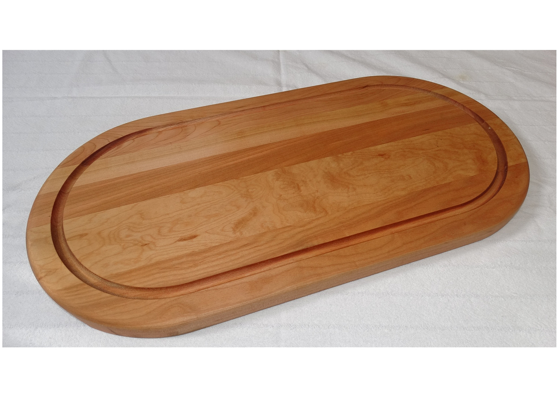 Tabla de Carne. Madera de Lenga. Ovalada. 48 x 24 cm. 1