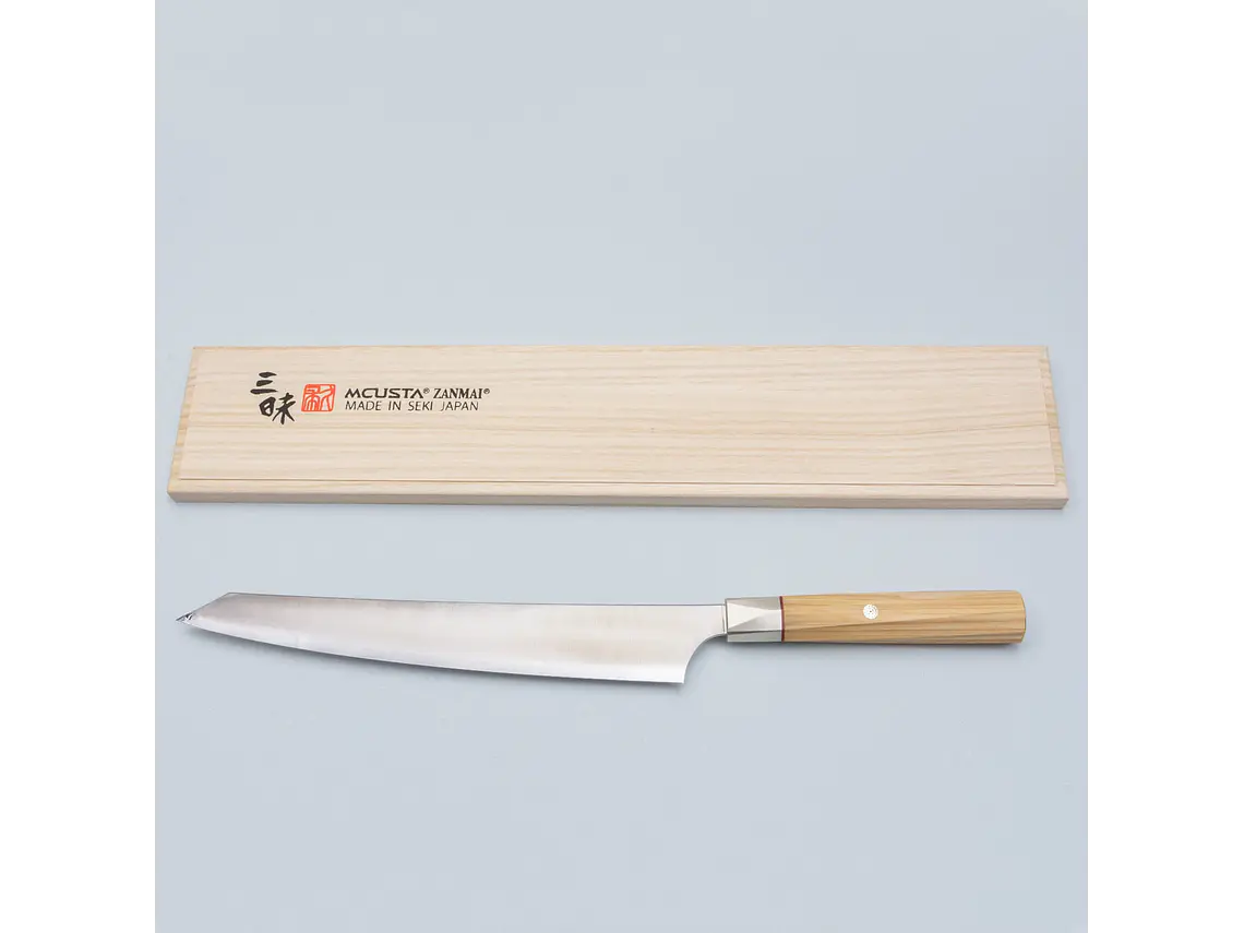 Cuchillo Sujihiki. Acero Aogami. Hoja 240 mm. 2