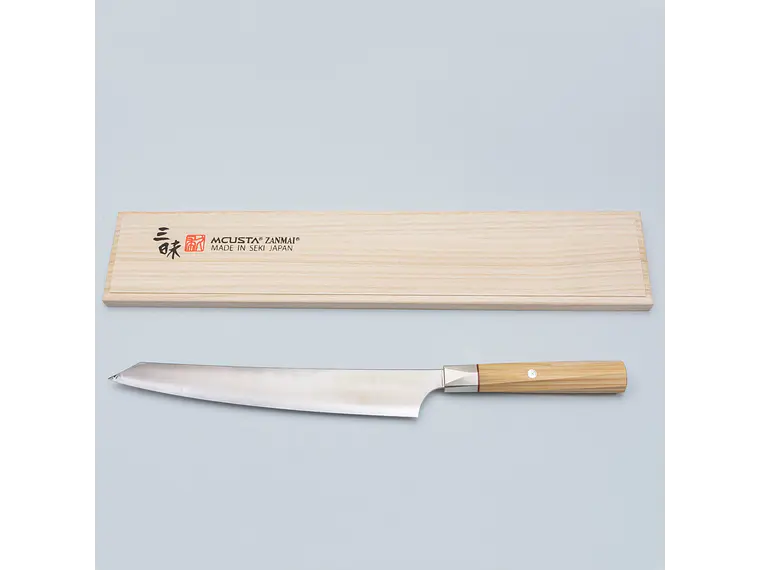 Cuchillo Sujihiki. Acero Aogami. Hoja 240 mm. 2