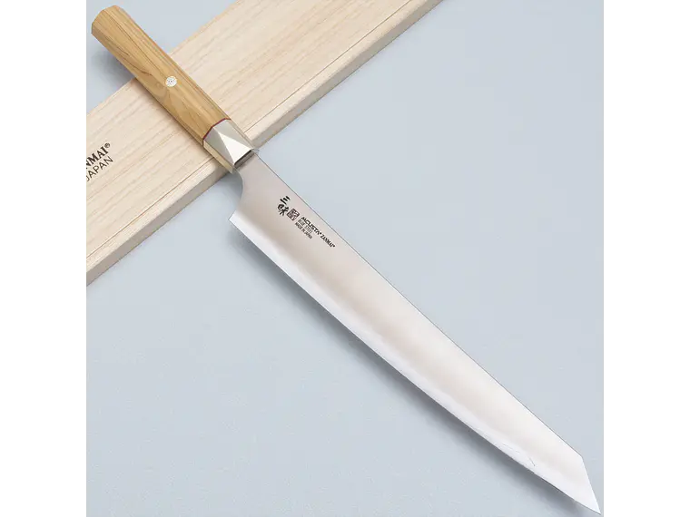 Cuchillo Sujihiki. Acero Aogami. Hoja 240 mm. 1