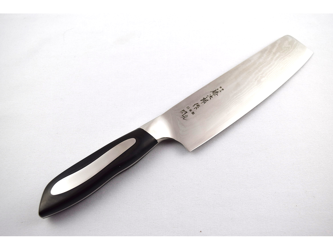 TOJIRO DP, Flash series, Acero Damascus, NAKIRI, Vegetable 180mm (FF-VE180) 1