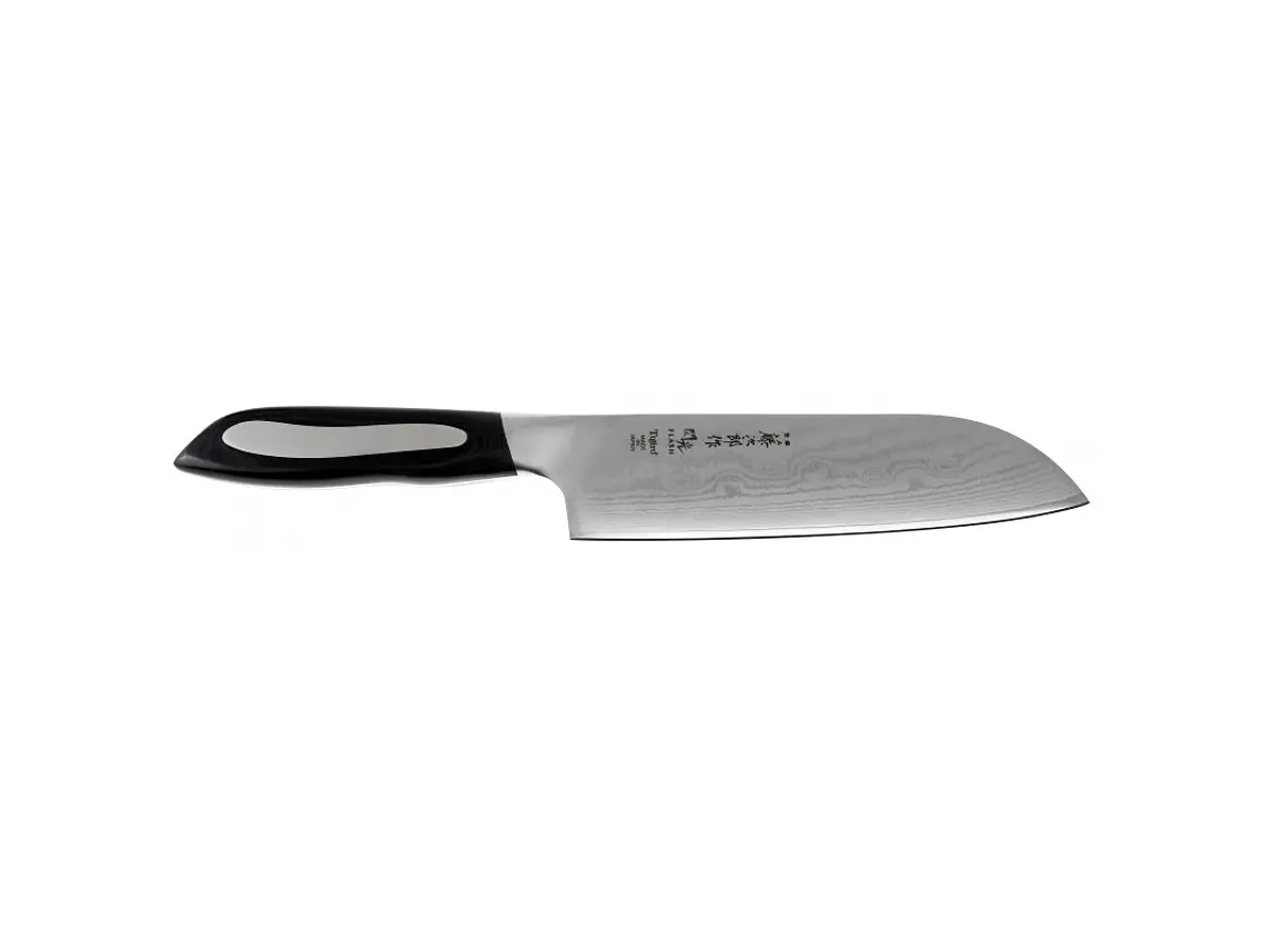 Cuchillo Santoku. Acero Damasco 63 Capas. Hoja 180 mm.  6