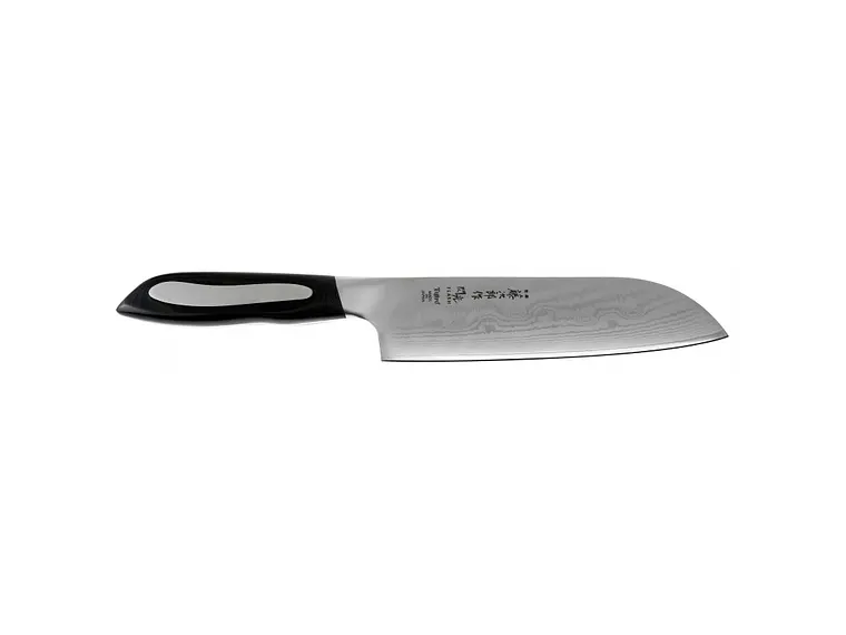 Cuchillo Santoku. Acero Damasco 63 Capas. Hoja 180 mm.  6