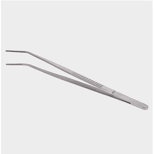 Pinza ACERO inoxidable, para emplatar, modelo L, 25cm silver