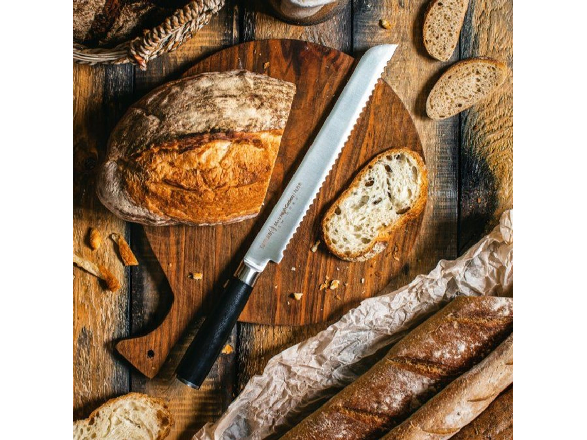 Cuchillo para Pan. Serrado. Acero AUS-8. Hoja 230 mm. 5