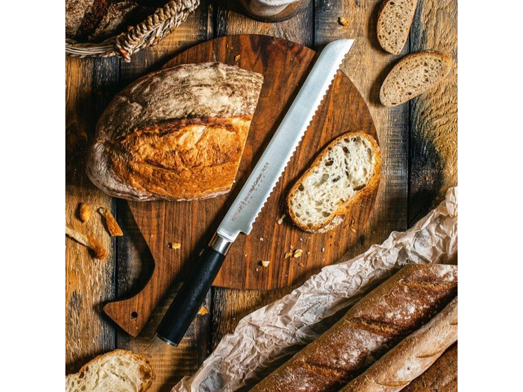 Cuchillo para Pan. Serrado. Acero AUS-8. Hoja 230 mm. 5