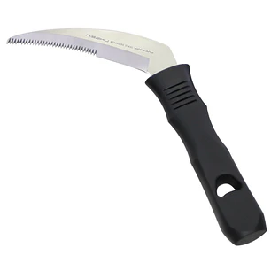 Hoz para Recolección. Filo liso y serrado. Hoja 10 cm.