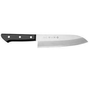 Cuchillo Santoku. Acero VG10. Pakkawood. Hoja 170 mm.