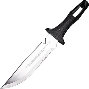 Cuchillo Outdoor. Rikugatana. Filo Liso y Serrado. Hoja 17 cm.