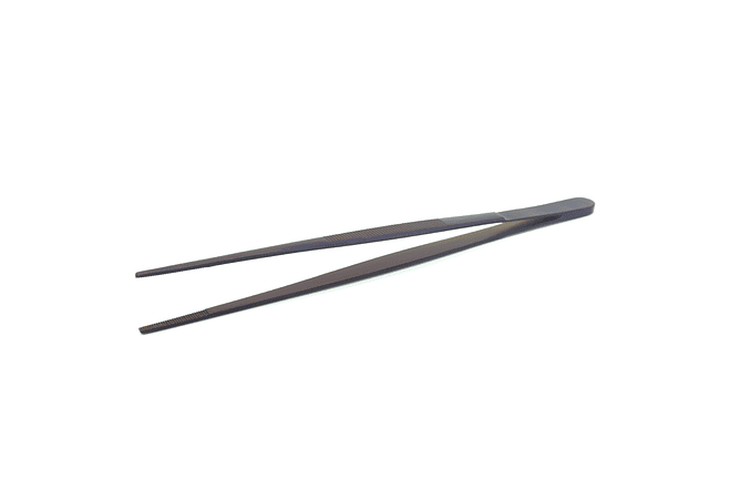 Pinza de ACERO inoxidable para emplatar, modelo recto, 30 cm