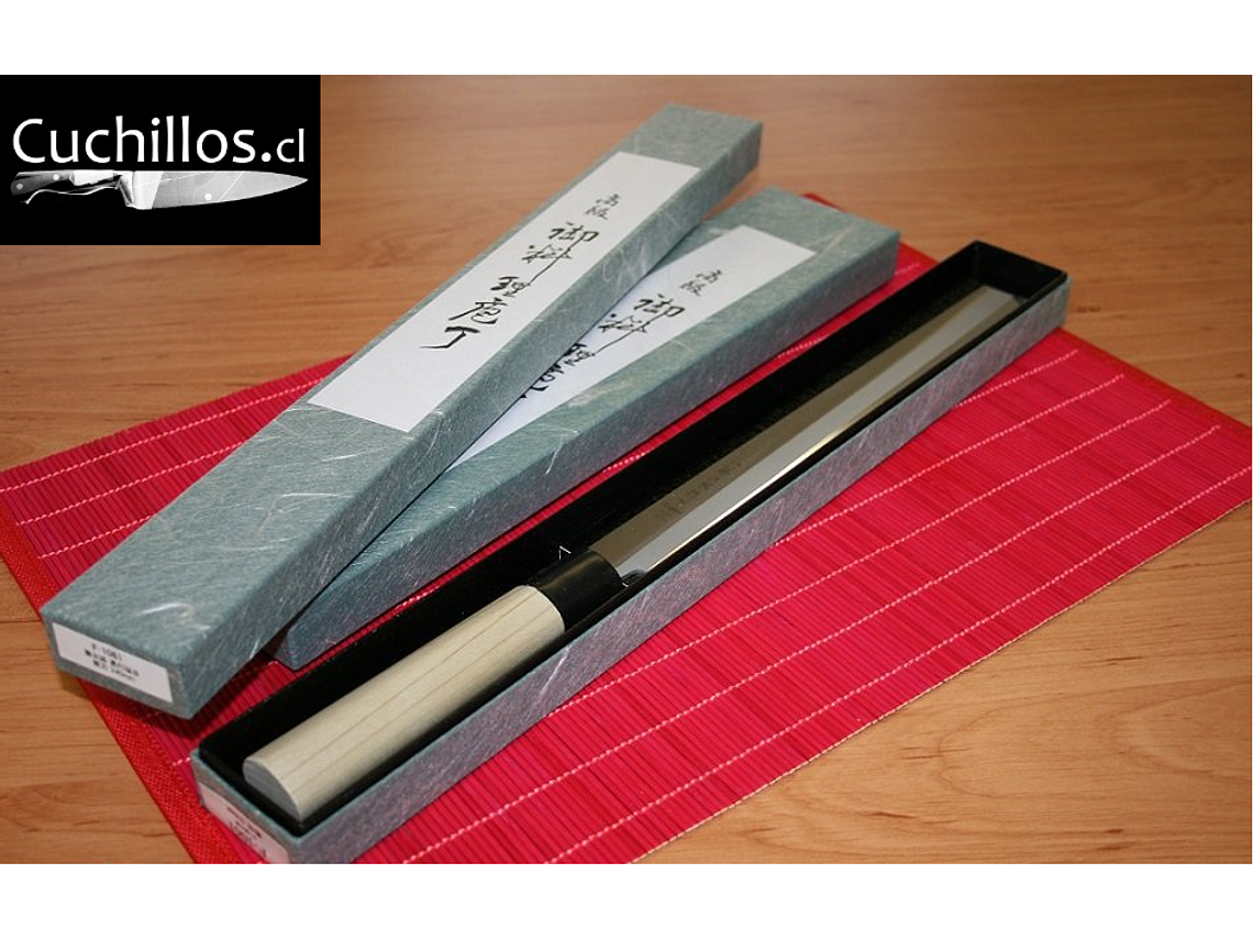 Cuchillo Takohiki. Mango Madera Magnolia. Hoja 240 mm. 3